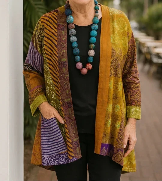 Astrid elegant drape cardigan for women, shown in several colours