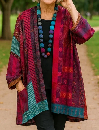 Astrid elegant drape cardigan for women, shown in several colours