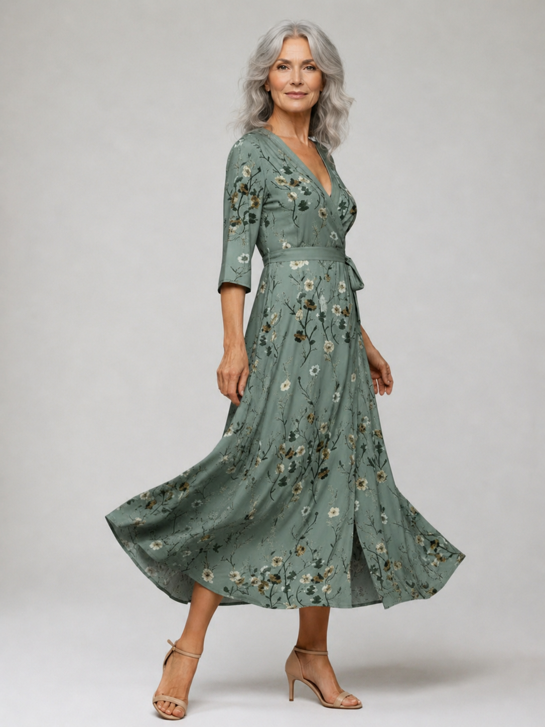 Selora | Halter Bloom Flow Maxi Dress