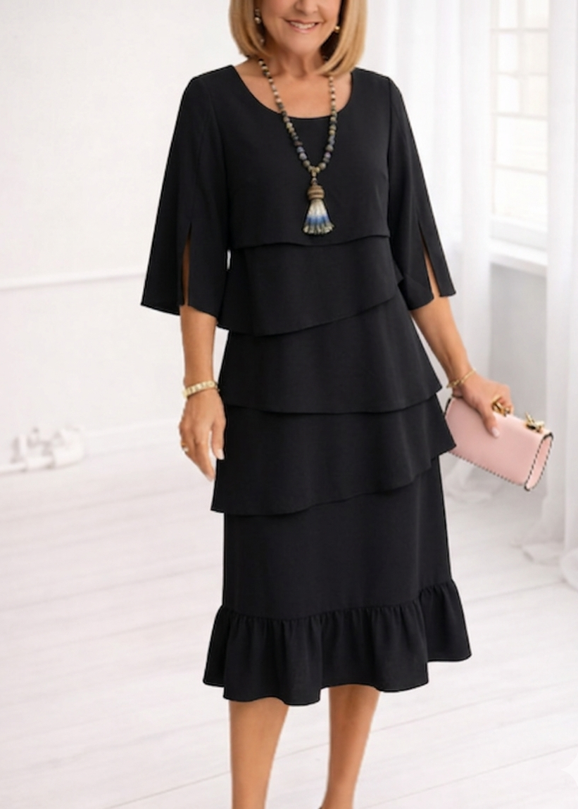Patricia | Elegant Comfort Ruffle Dress