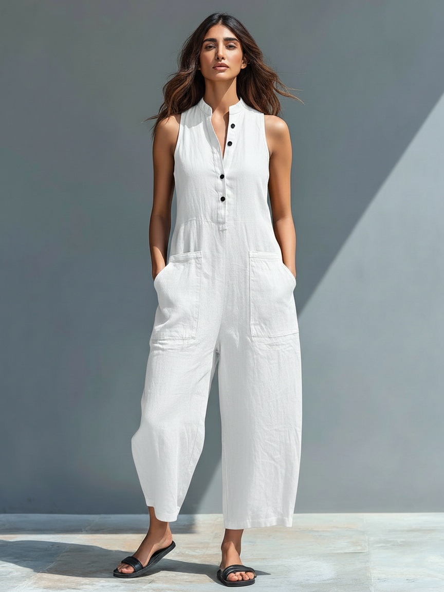 Harper | Sleeveless Wide-Leg Jumpsuit
