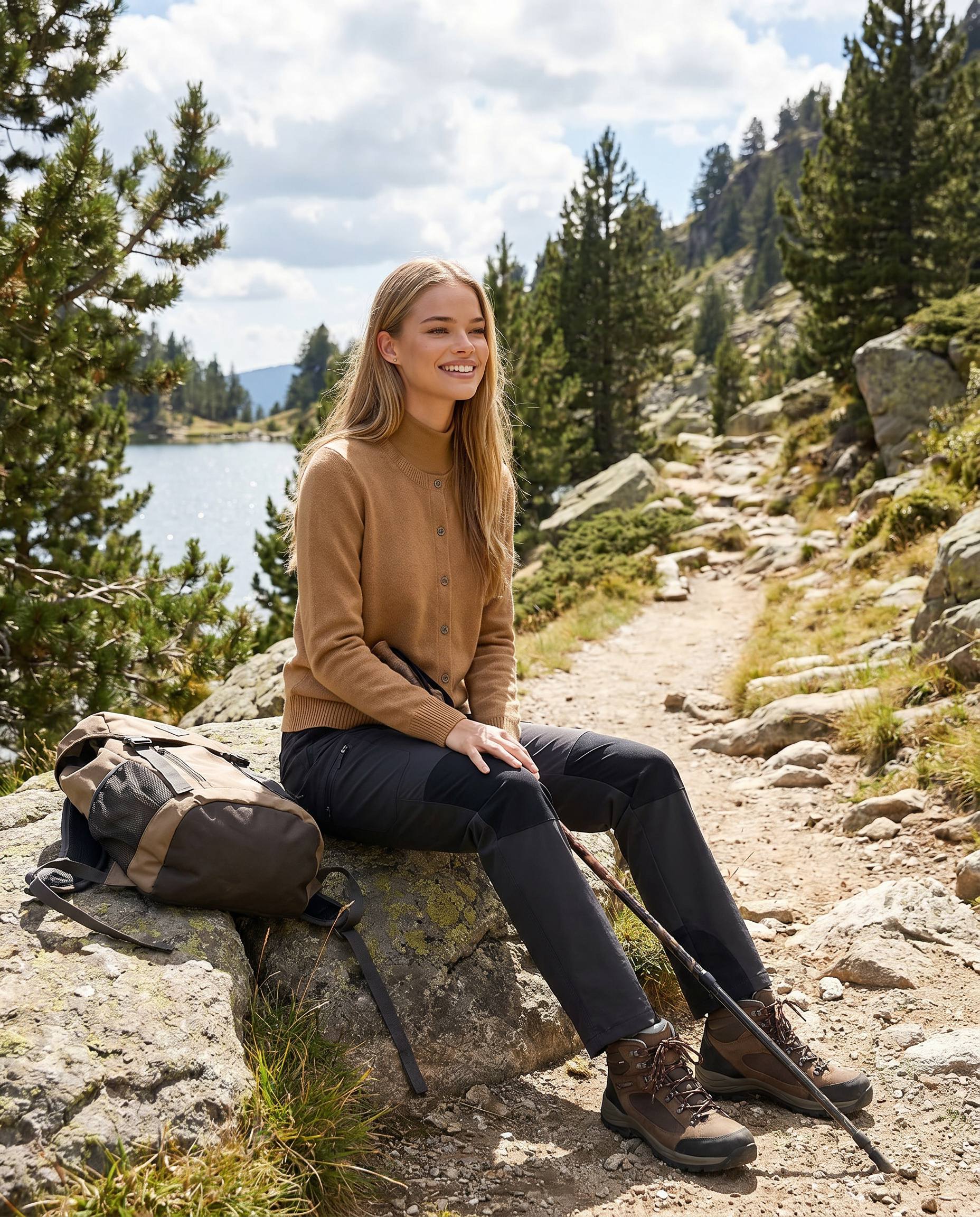 Soft button-front knit cardigan with round neckline in a flattering everyday silhouette
