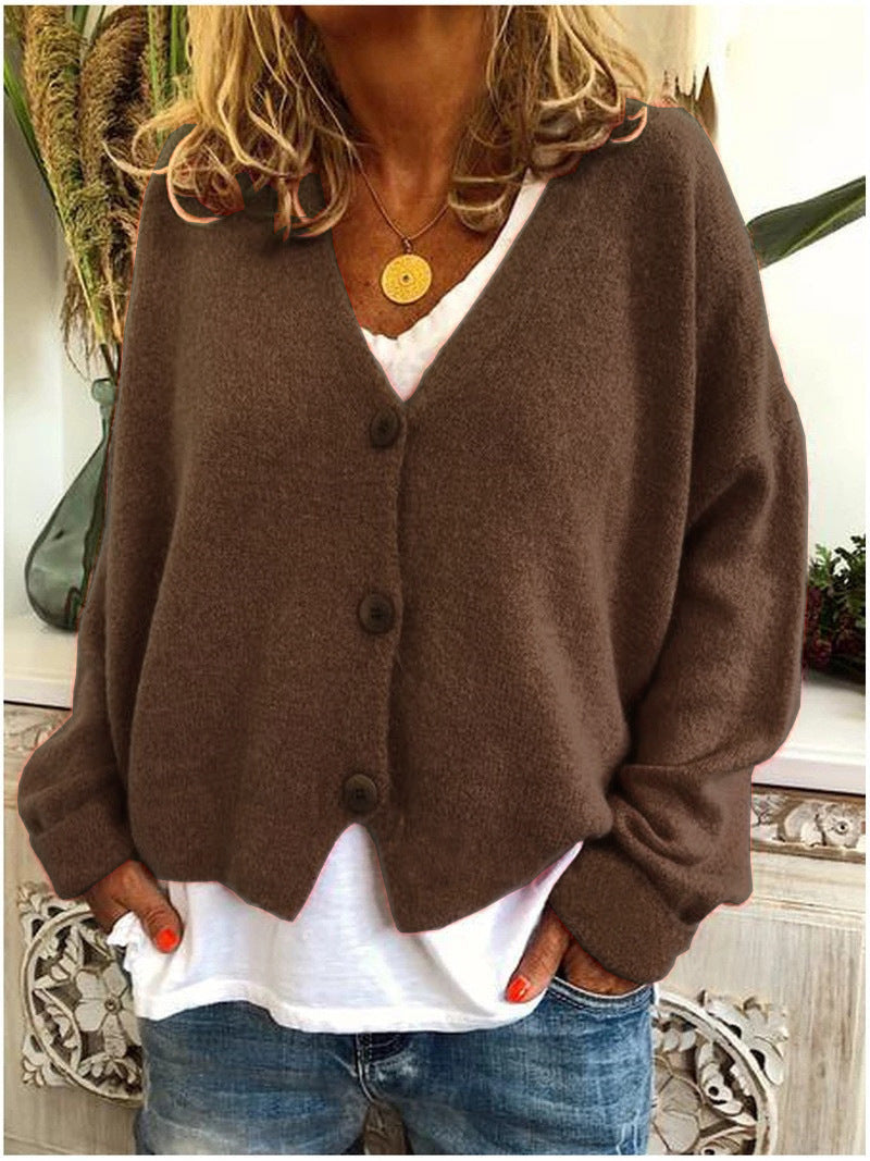 Marion | V-Neck Button-Front Knit Cardigan