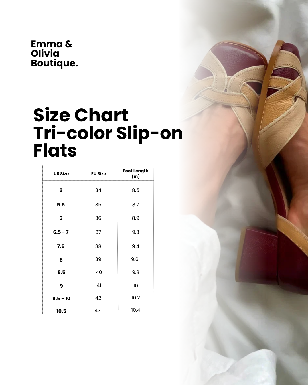 Tri-color woven slip-on flats in burgundy and blue with intricate weaving detail