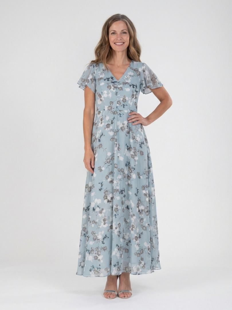 Ismeria | Elegant Floral Maxi Dress