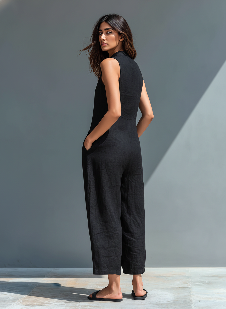 Harper | Sleeveless Wide-Leg Jumpsuit