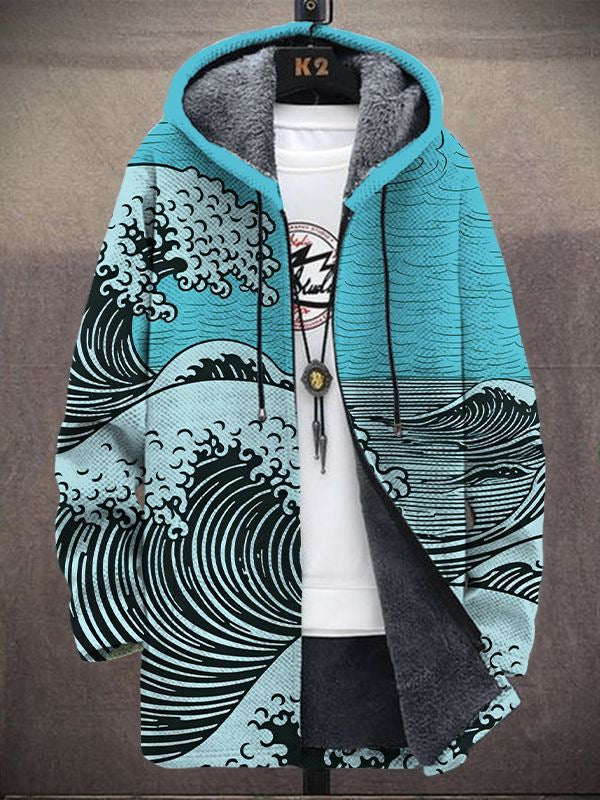 Eloise art-inspired hoodie shown in a bold colourful print, worn casually