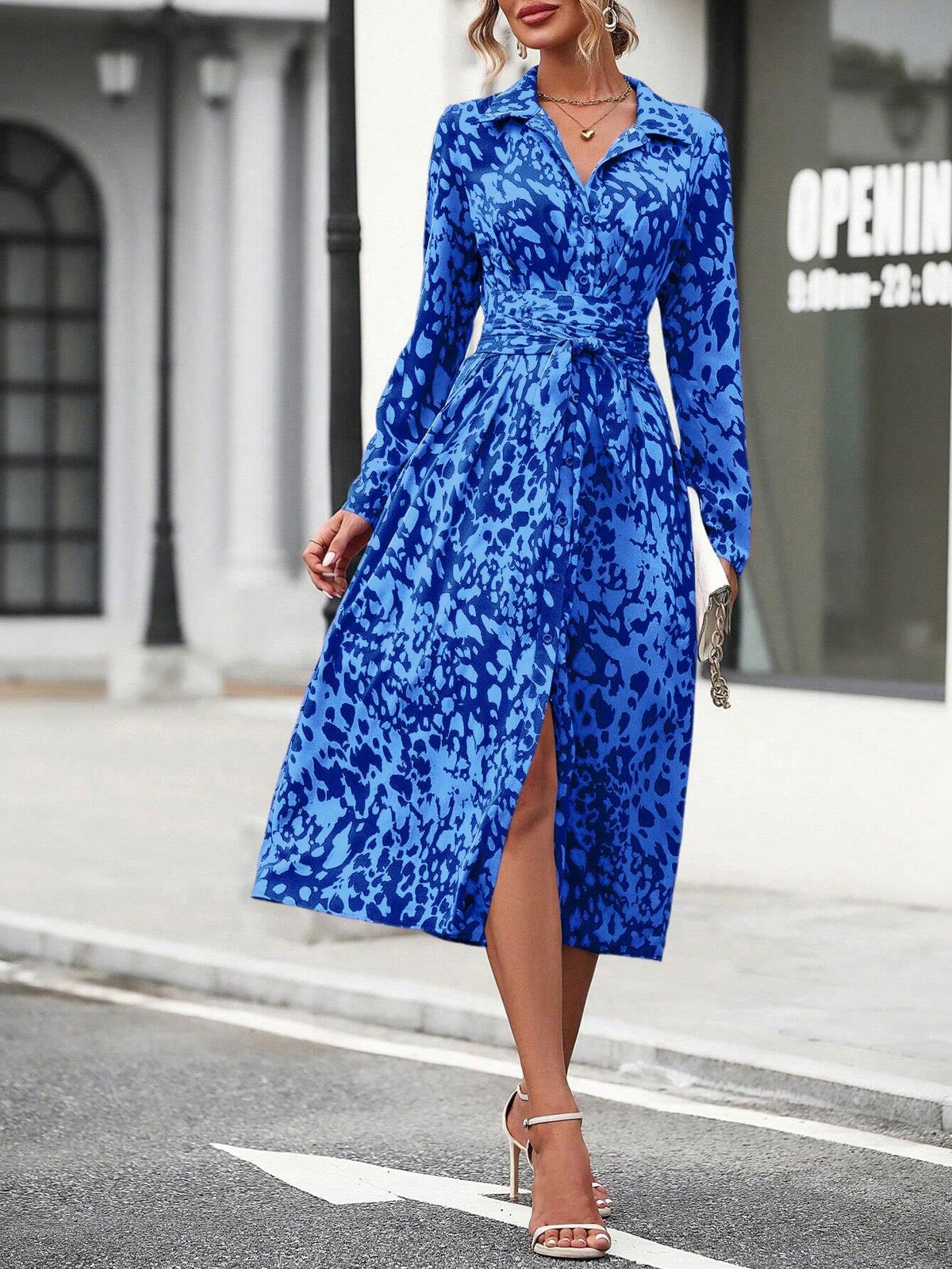 Zafira | Geometric Shirt Dress