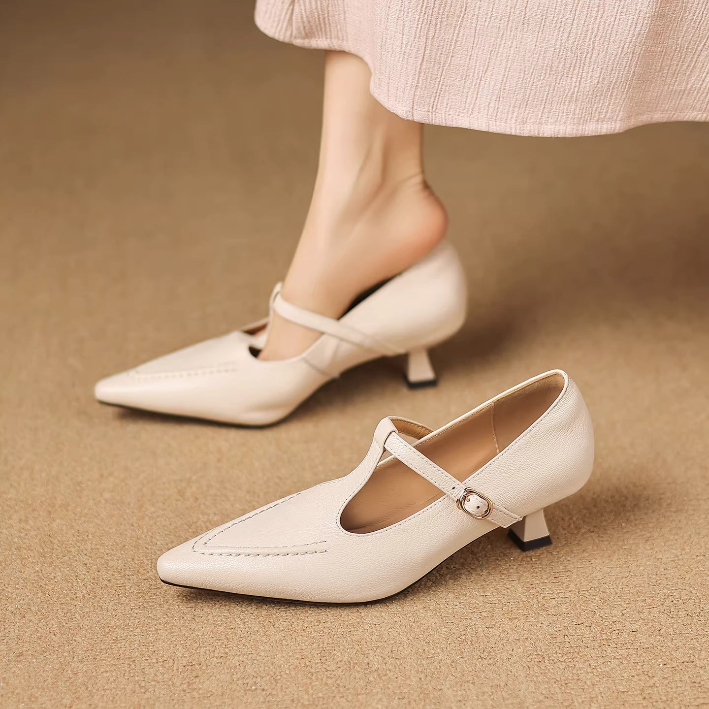 Tirea | Genuine Leather Heels