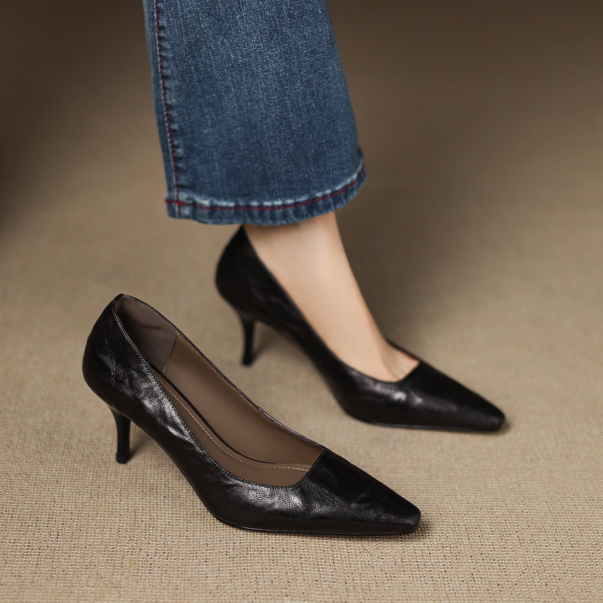 Zala | Genuine Leather Heels