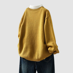 Women's cozy knit cardigan with subtle texture, shown in yellow