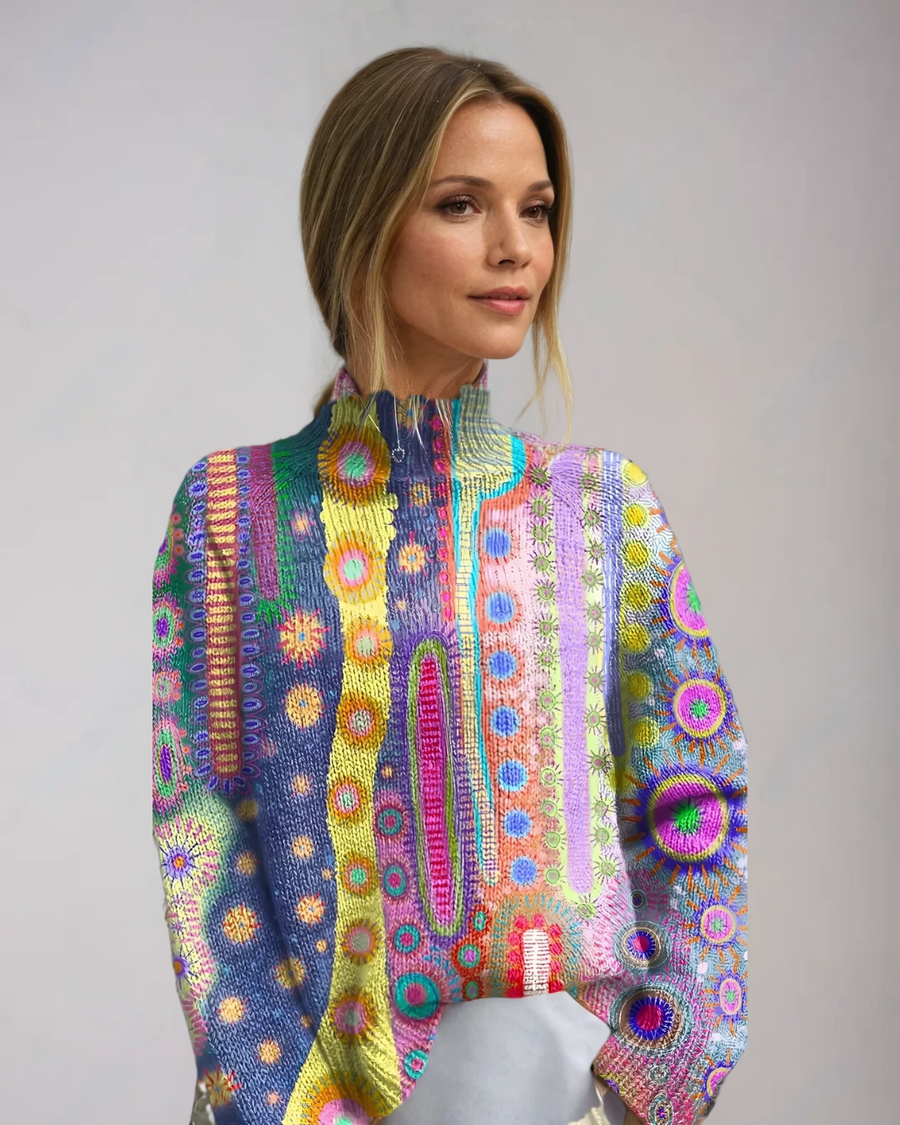 DAPHNE | Vibrant Knit Turtleneck