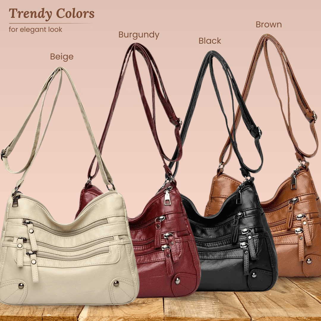Rosalia | Multi-Zip Shoulder Bag