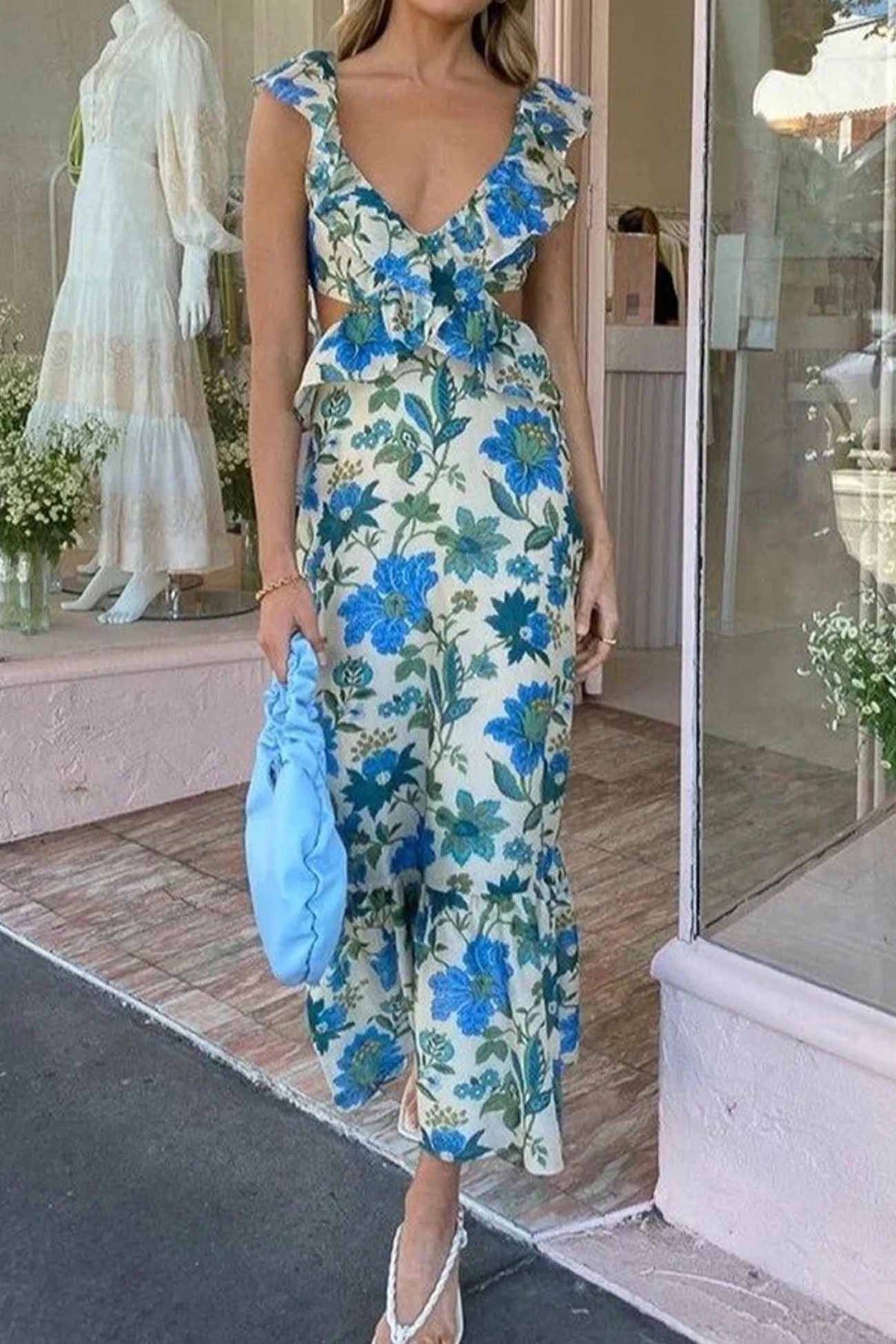 Yafit | Floral Ruffle Dress