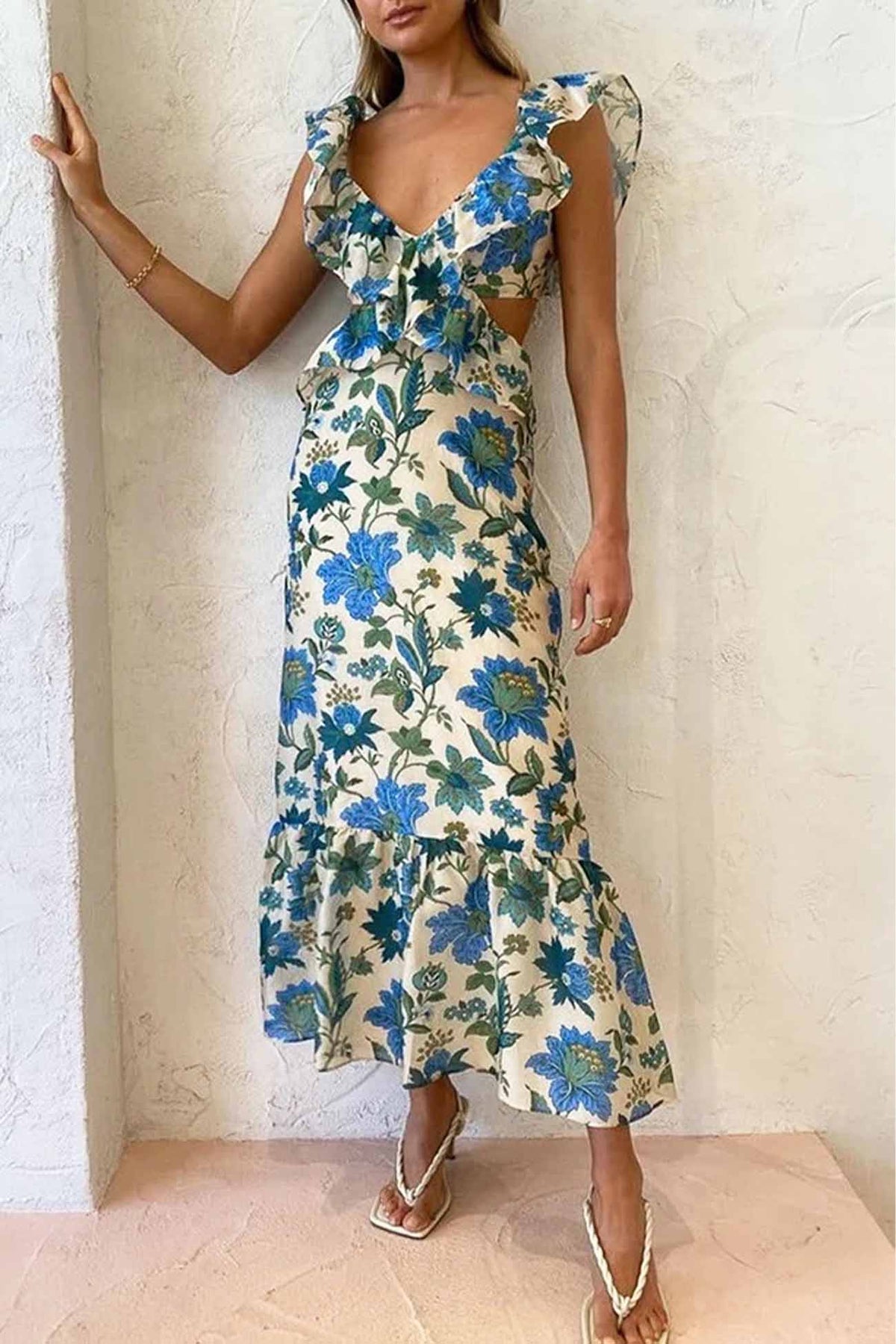 Yafit | Floral Ruffle Dress