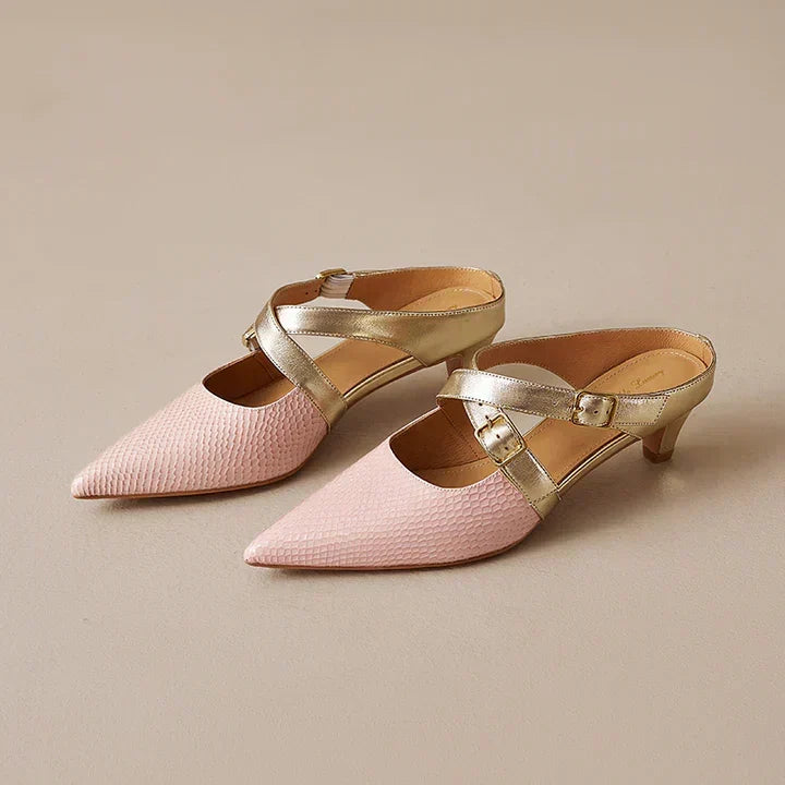 Zelle Genuine Leather Mules