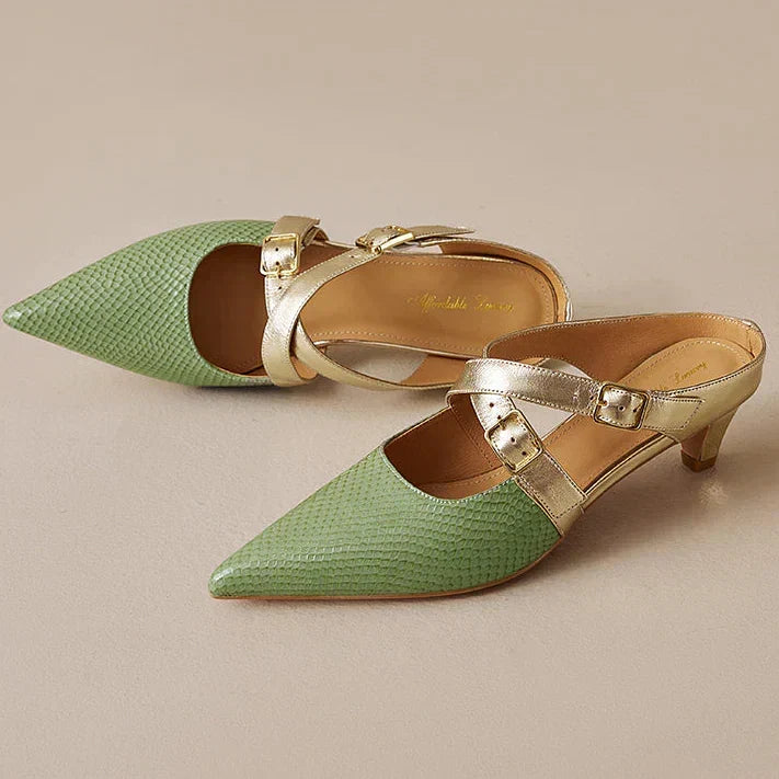 Zelle Genuine Leather Mules