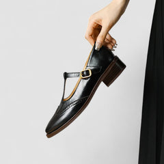 Daisy casual Mary Jane shoes with rounded toe and classic strap, shown in a neutral tone