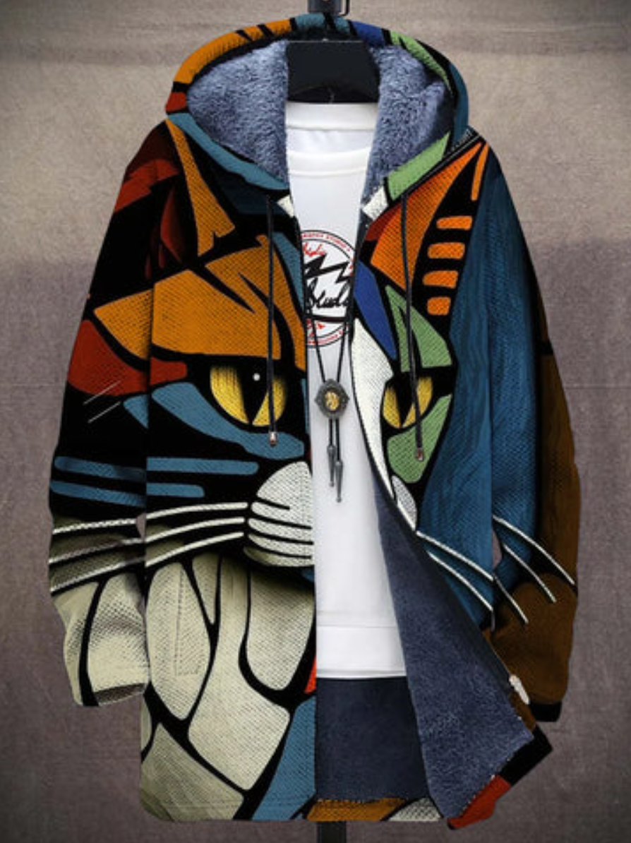 Oliver | Hooded Print Jacket
