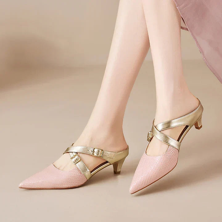 Zelle Genuine Leather Mules