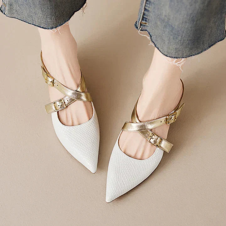 Zelle Genuine Leather Mules