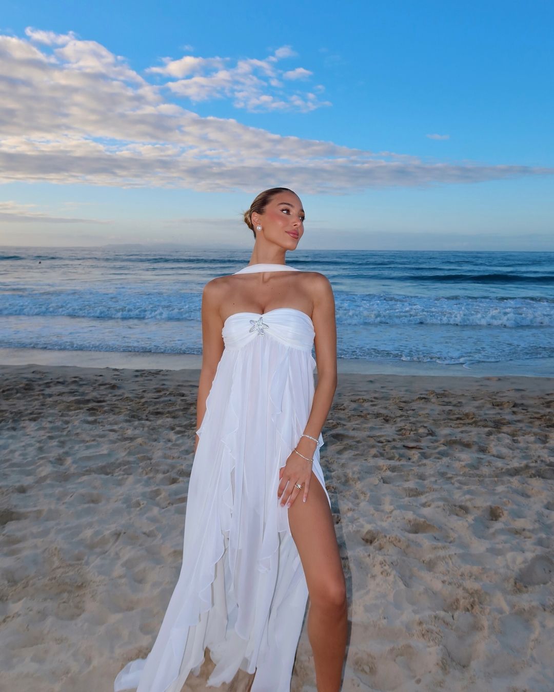 Avia | Romantic Ruffle Maxi Dress