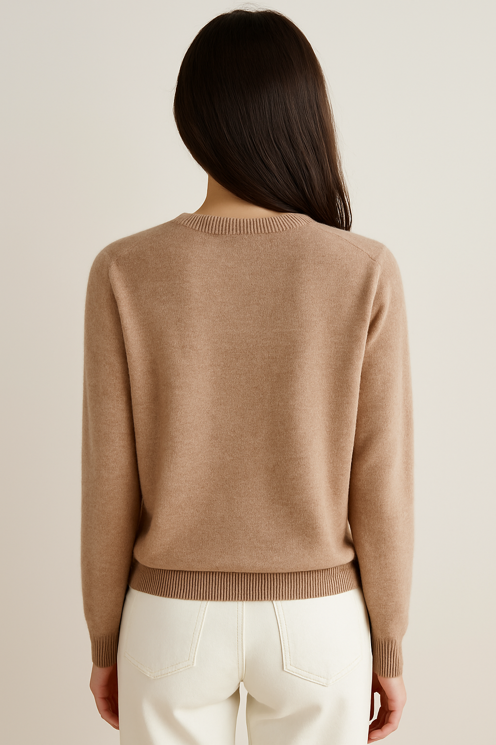 Soft button-front knit cardigan with round neckline in a flattering everyday silhouette
