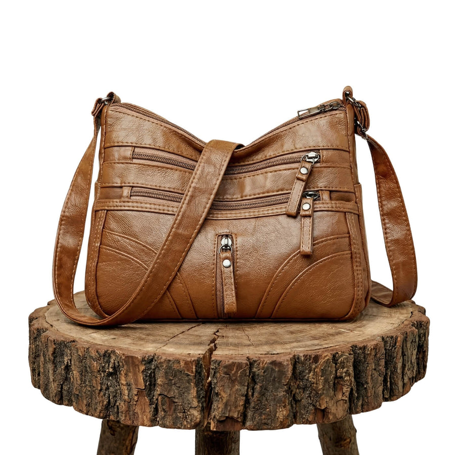 Giulia | Multi-Zip Crossbody Bag
