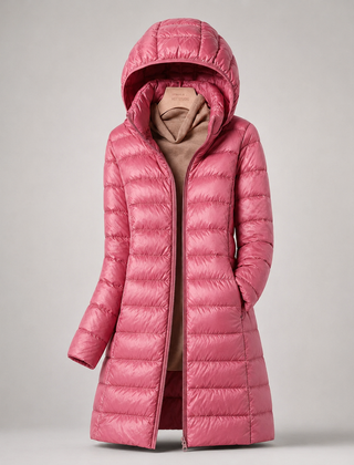Women's lightweight everyday jacket with removable hood shown in multiple colours