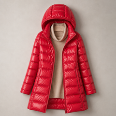 Women's lightweight everyday jacket with removable hood shown in multiple colours