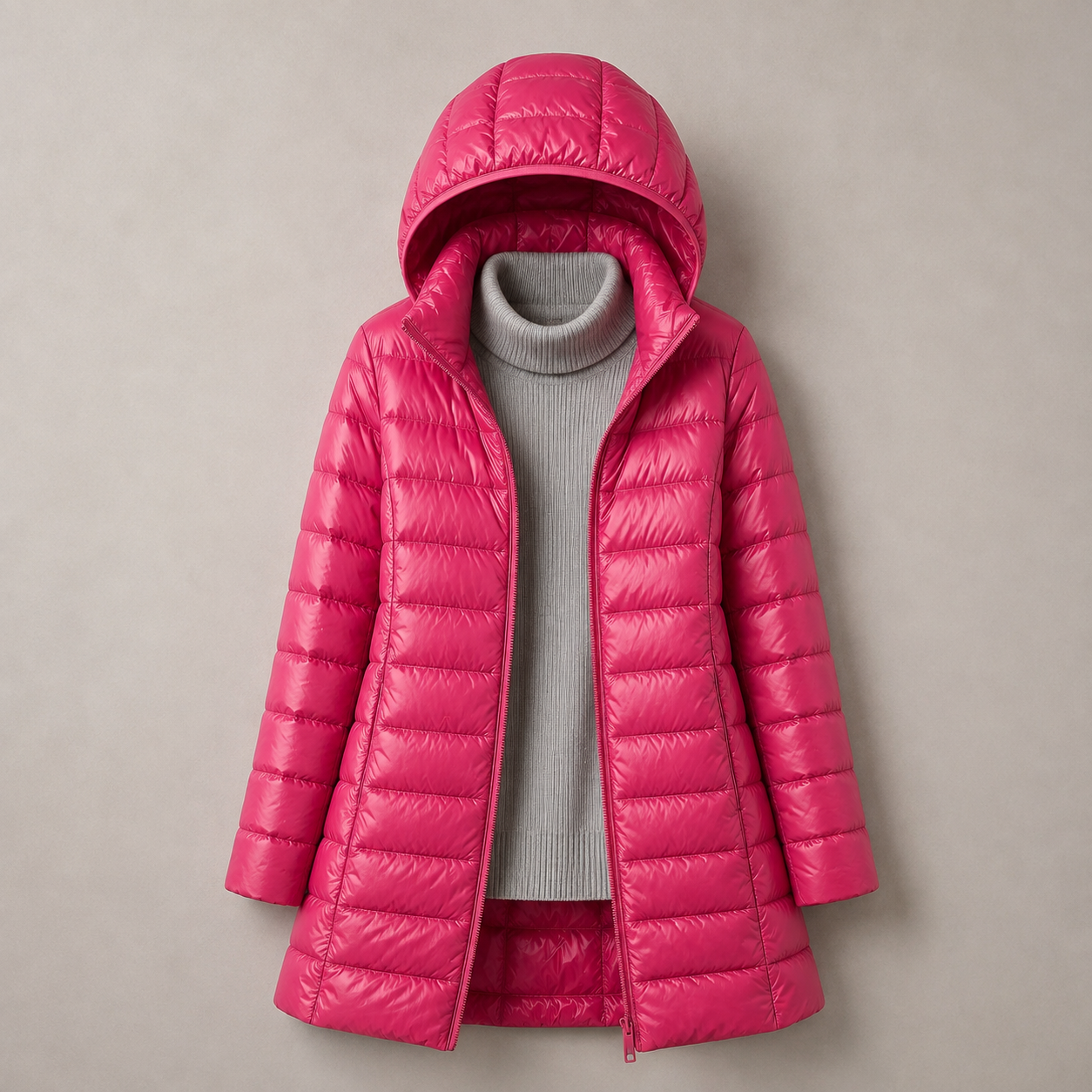 Women's lightweight everyday jacket with removable hood shown in multiple colours