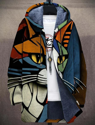 Bonnie art-inspired hoodie in a vibrant multicoloured print