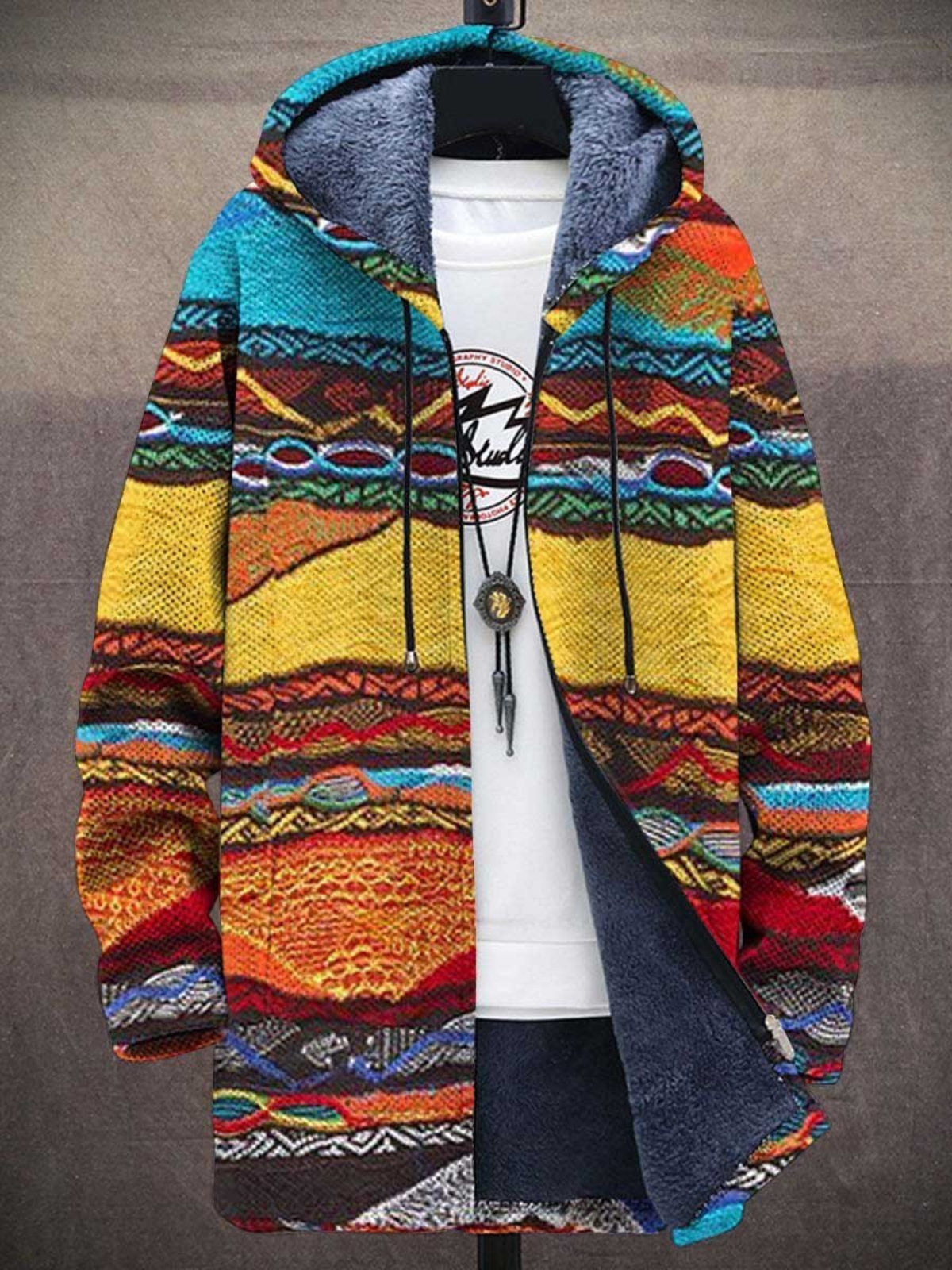 Zariah art-inspired hoodie with bold original artwork in a relaxed fit