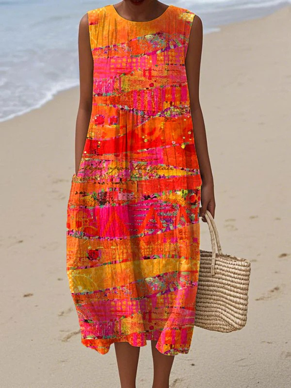 Faya | Sunset Midi Dress