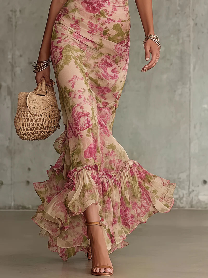Rosalie | Vintage Floral Maxi Dress