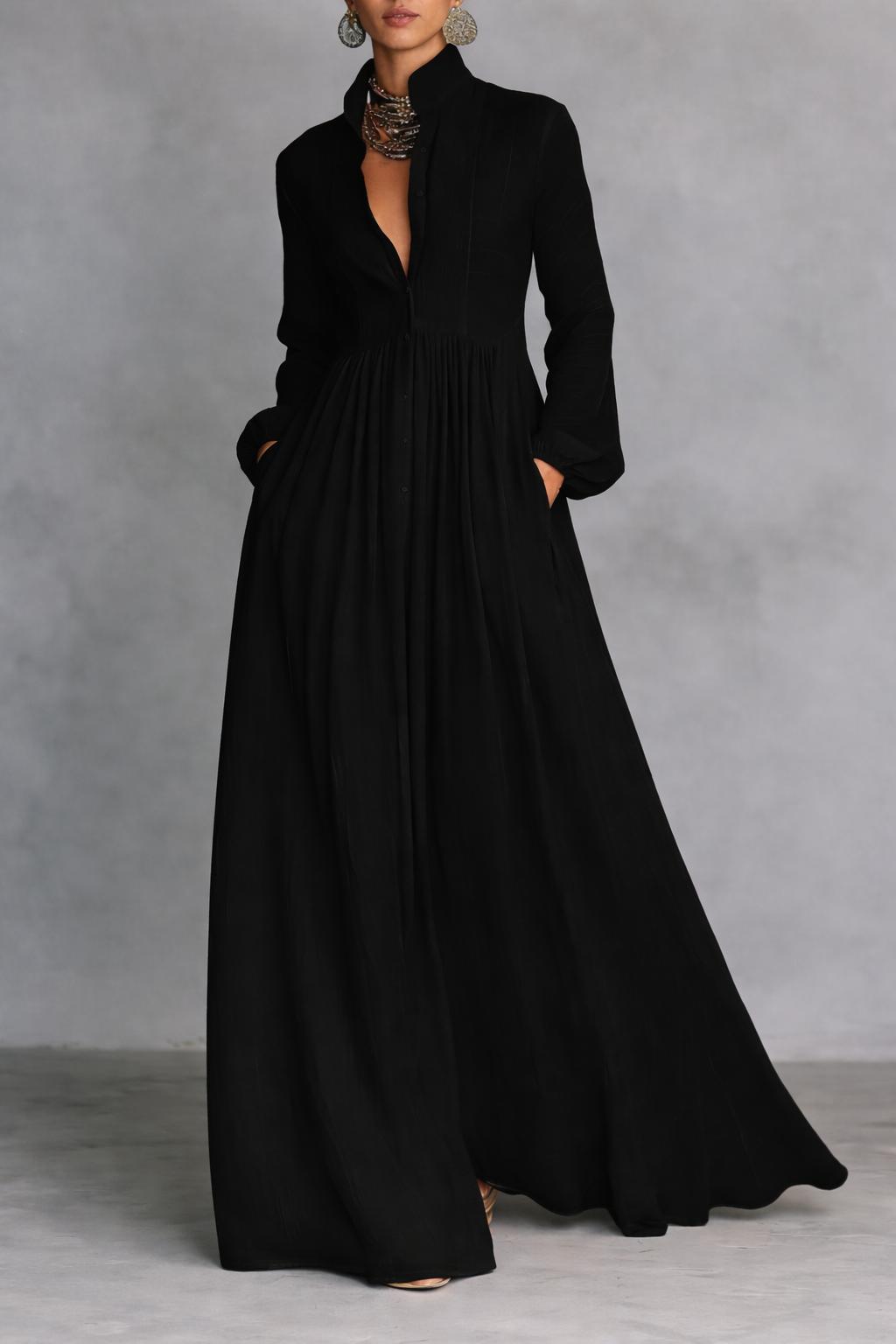 Serena | Flowing Button-Front Dress
