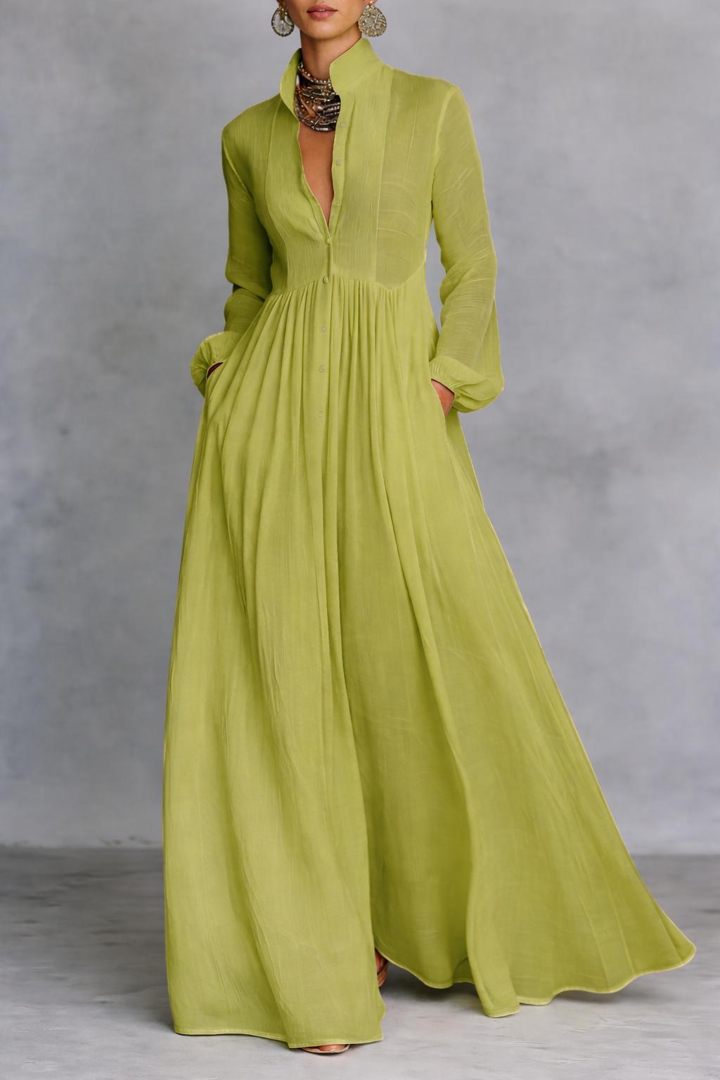 Serena | Flowing Button-Front Dress