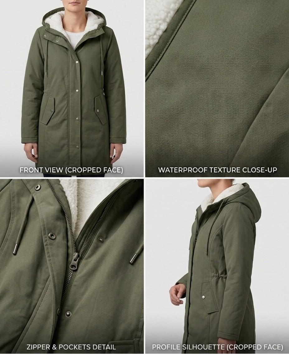 Marjorie | Hooded Weatherproof Longline Coat