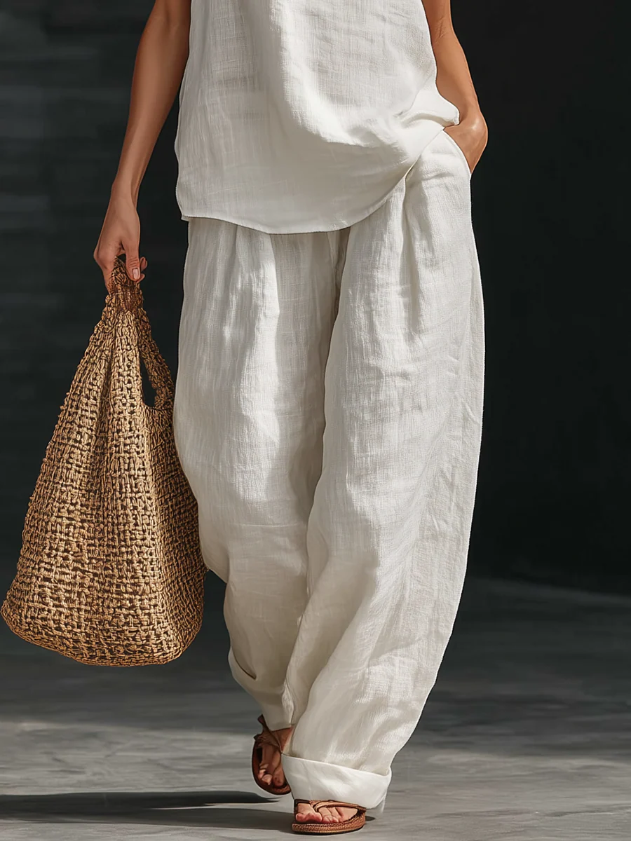 Carlotta | Sleeveless Wide-Leg Set
