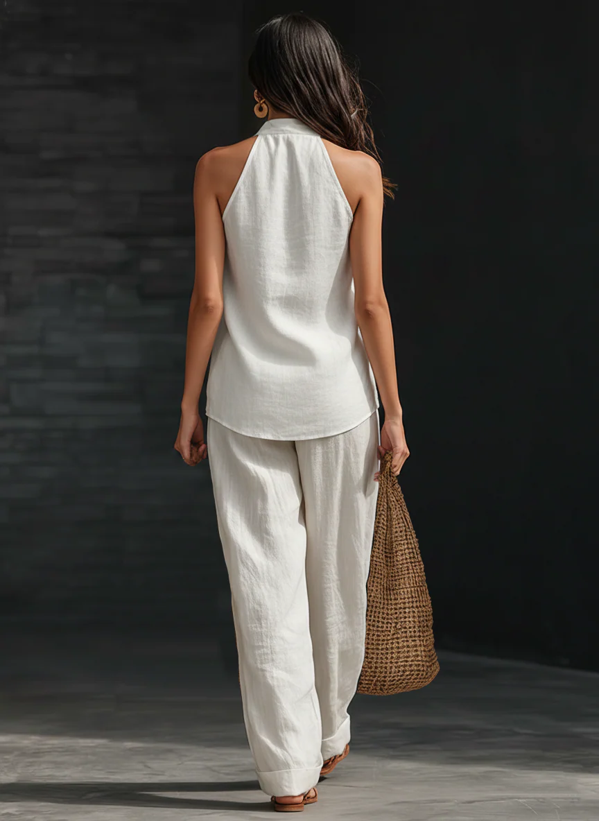 Zoé | Sleeveless Wide-Leg Set