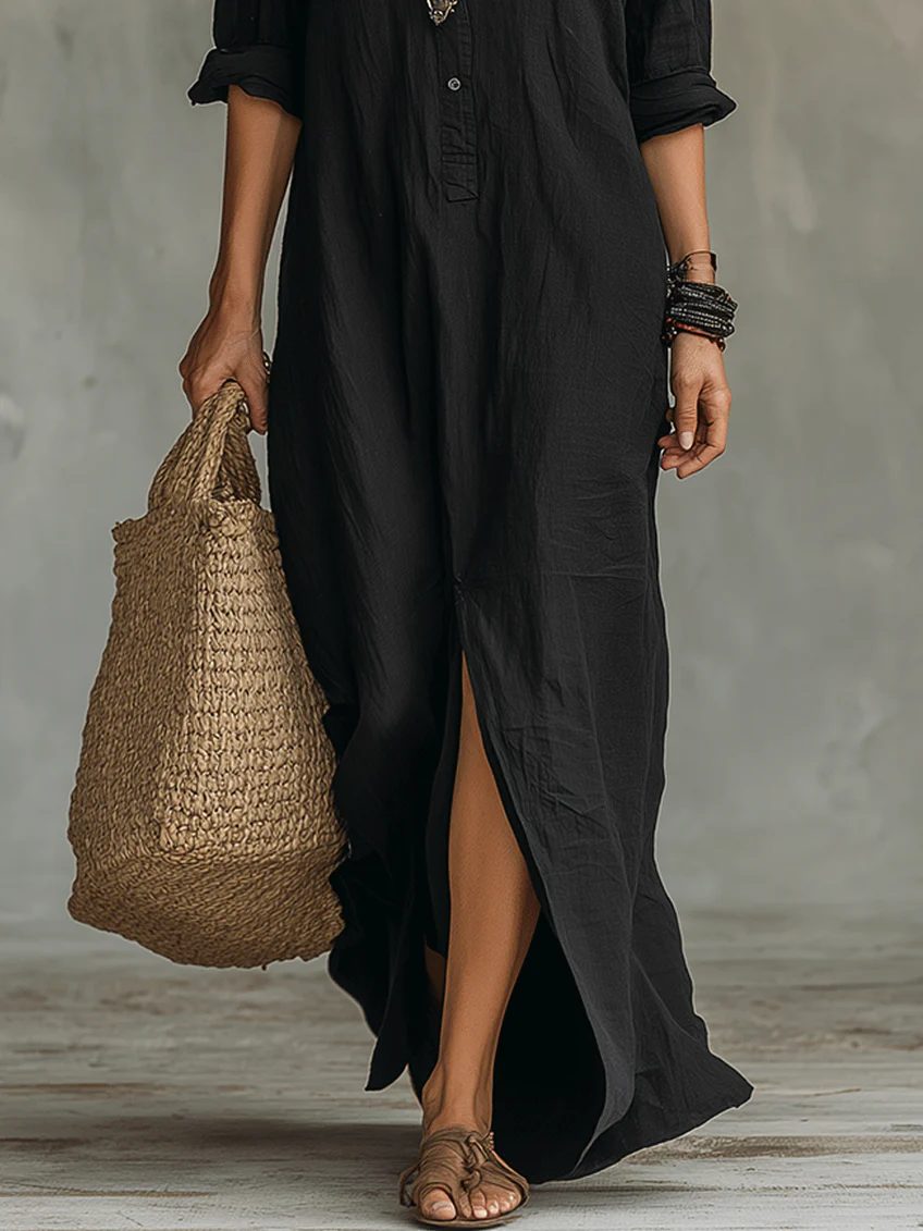 Sienna | Button-Up Maxi Dress