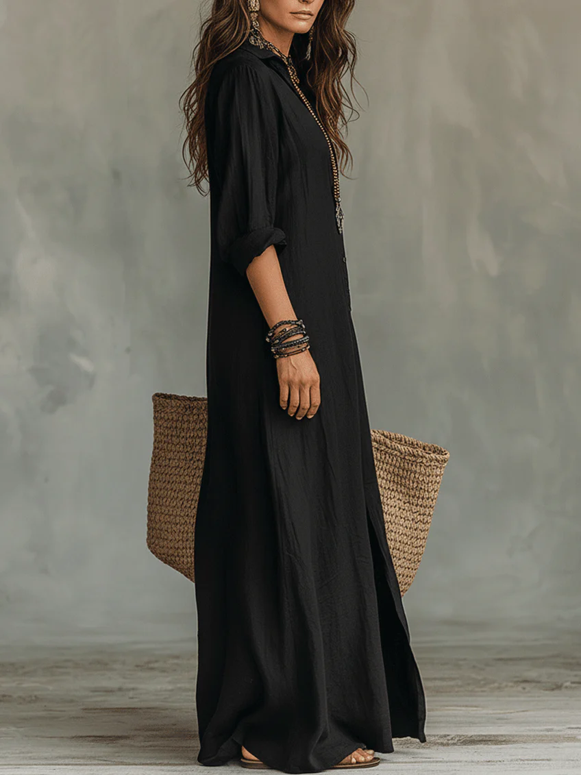 Sienna | Button-Up Maxi Dress