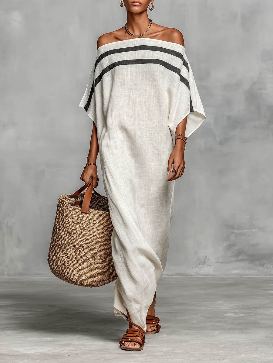 Aveline | Batwing Sleeve Maxi Dress