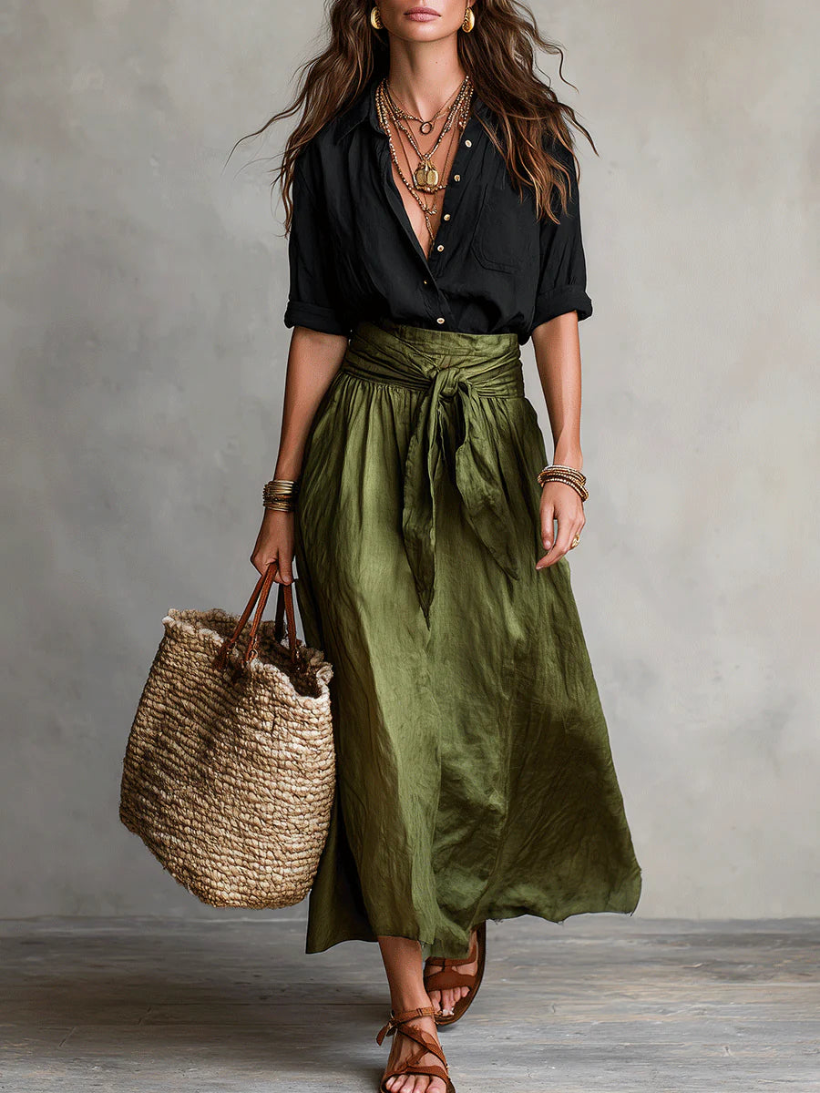 Martina | Elegant One-Shoulder Maxi Dress