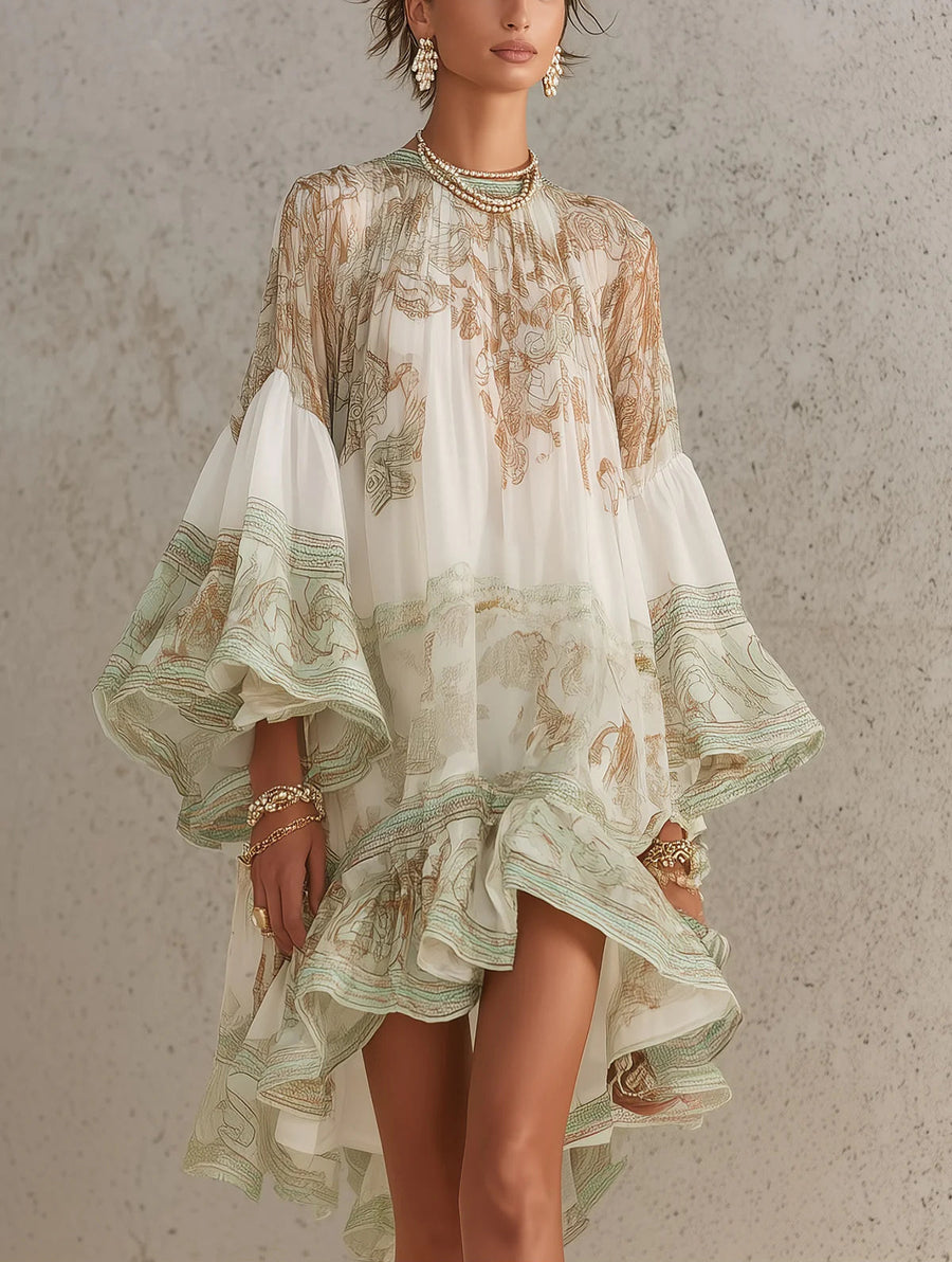 Melanie | Ruffle Sleeve Mini Dress