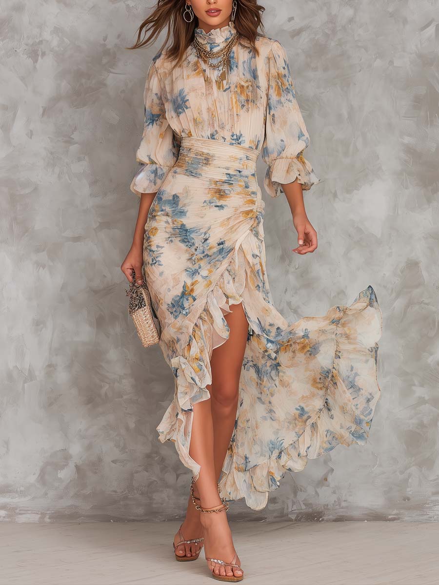 Beatrice | Artistic Floral Maxi Dress