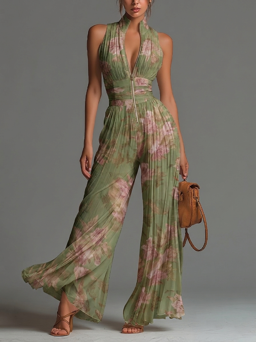 Valeria | Floral Wide-Leg Jumpsuit