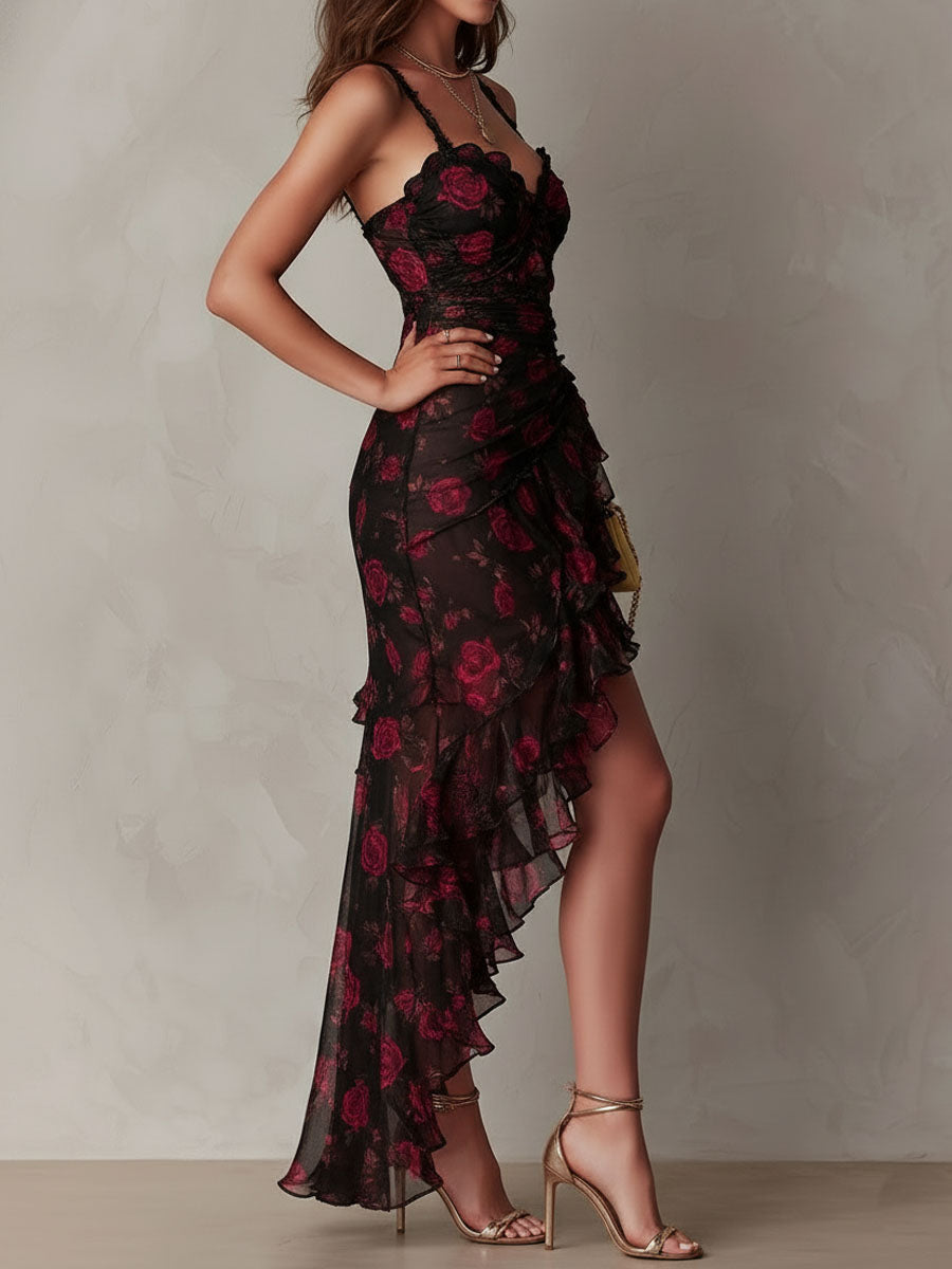 Daphne | Ruffle Hem Dress