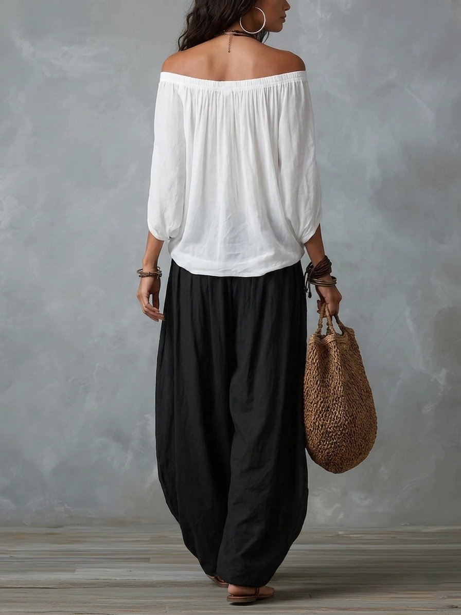 Sophia | Off-Shoulder Pants Set
