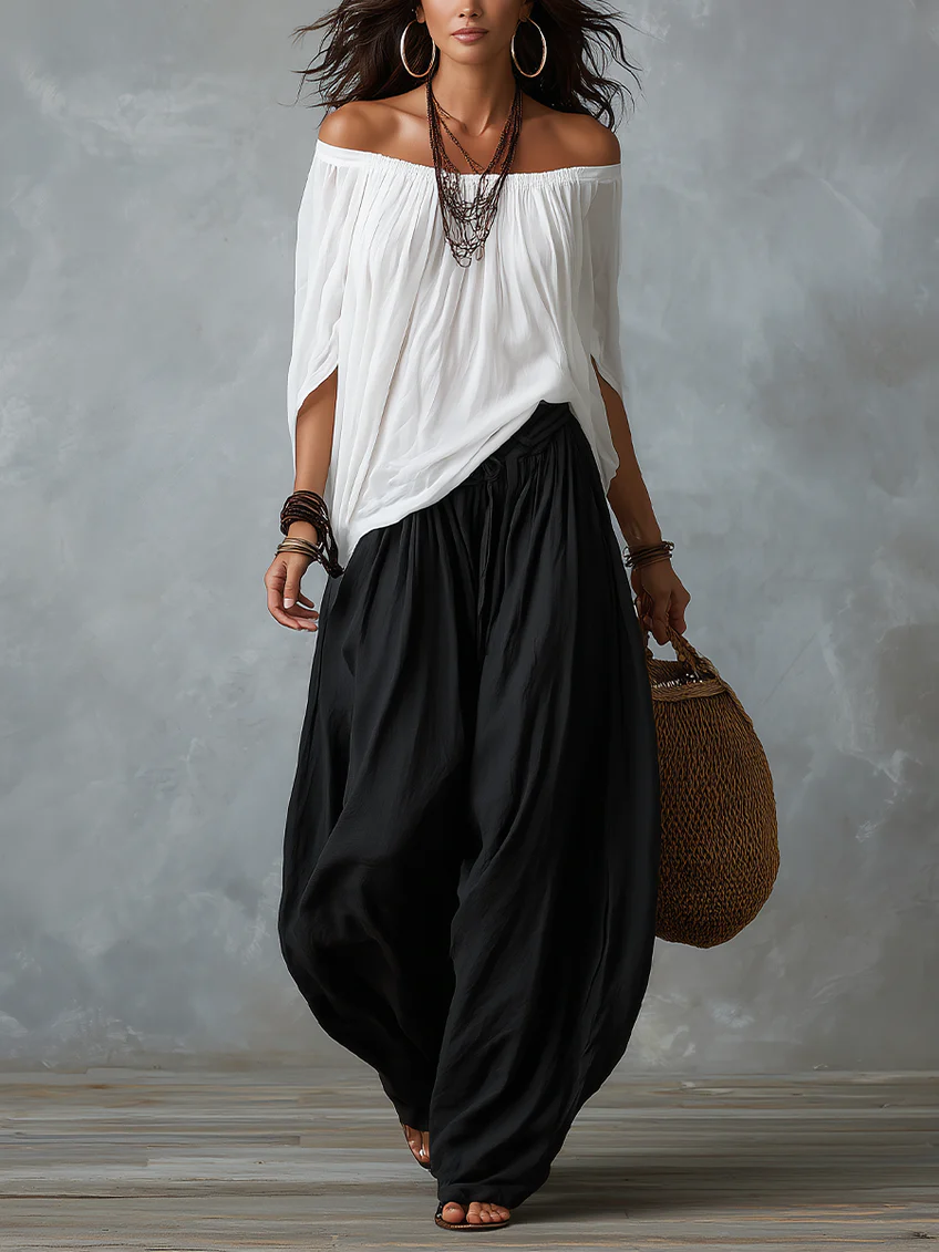 Sophia | Off-Shoulder Pants Set